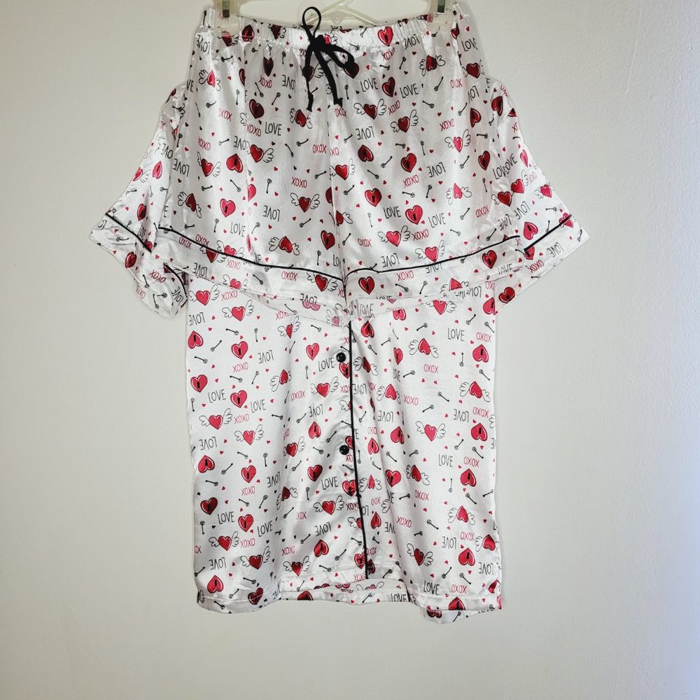Love to Sleep Pajama Womens Medium Bed Lounge Sunday Reset Romance Valentine